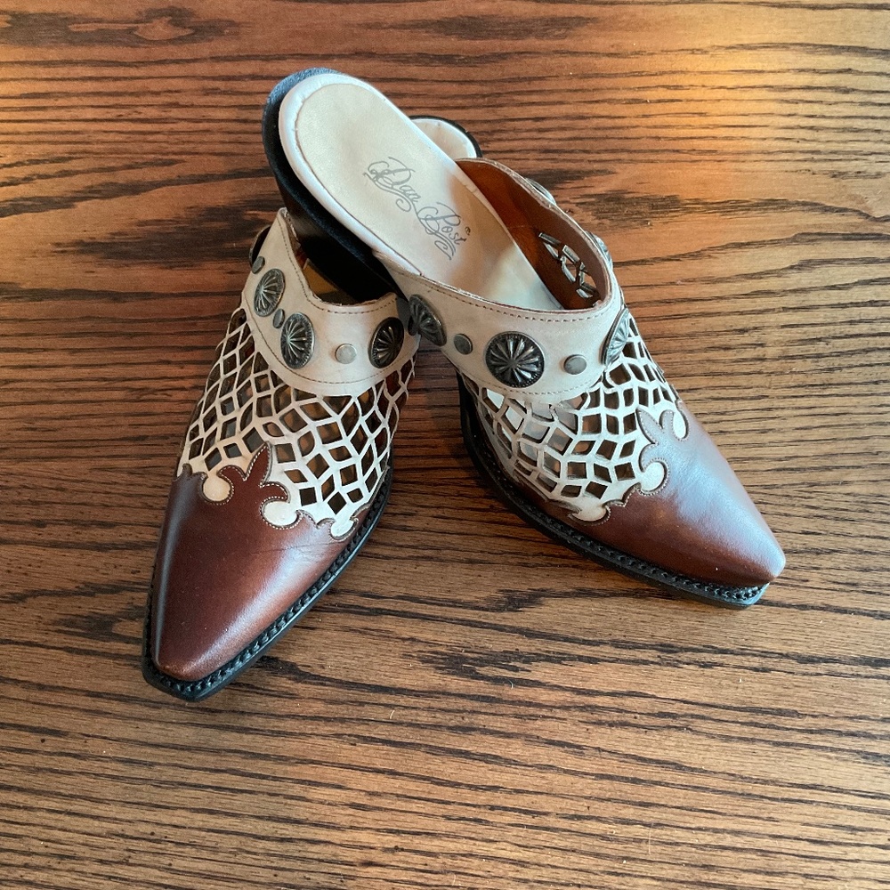 NWOT Dan Post cowboy boot mules size 7.5 M